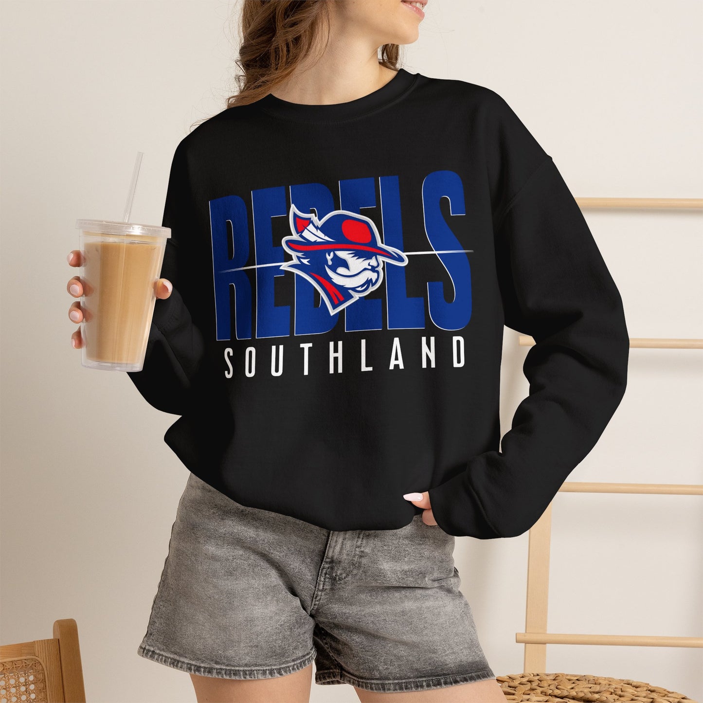 Southland Rebels Modern Mascot Gildan Heavyweight Crewneck