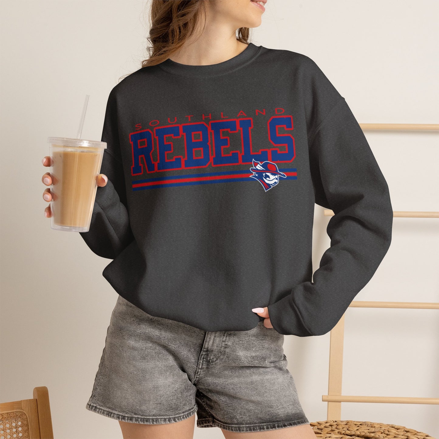 Southland Rebels Graphic Sweatshirt | Vintage Varsity Crewneck | Gildan 18000 Heavy Blend Sweatshirt