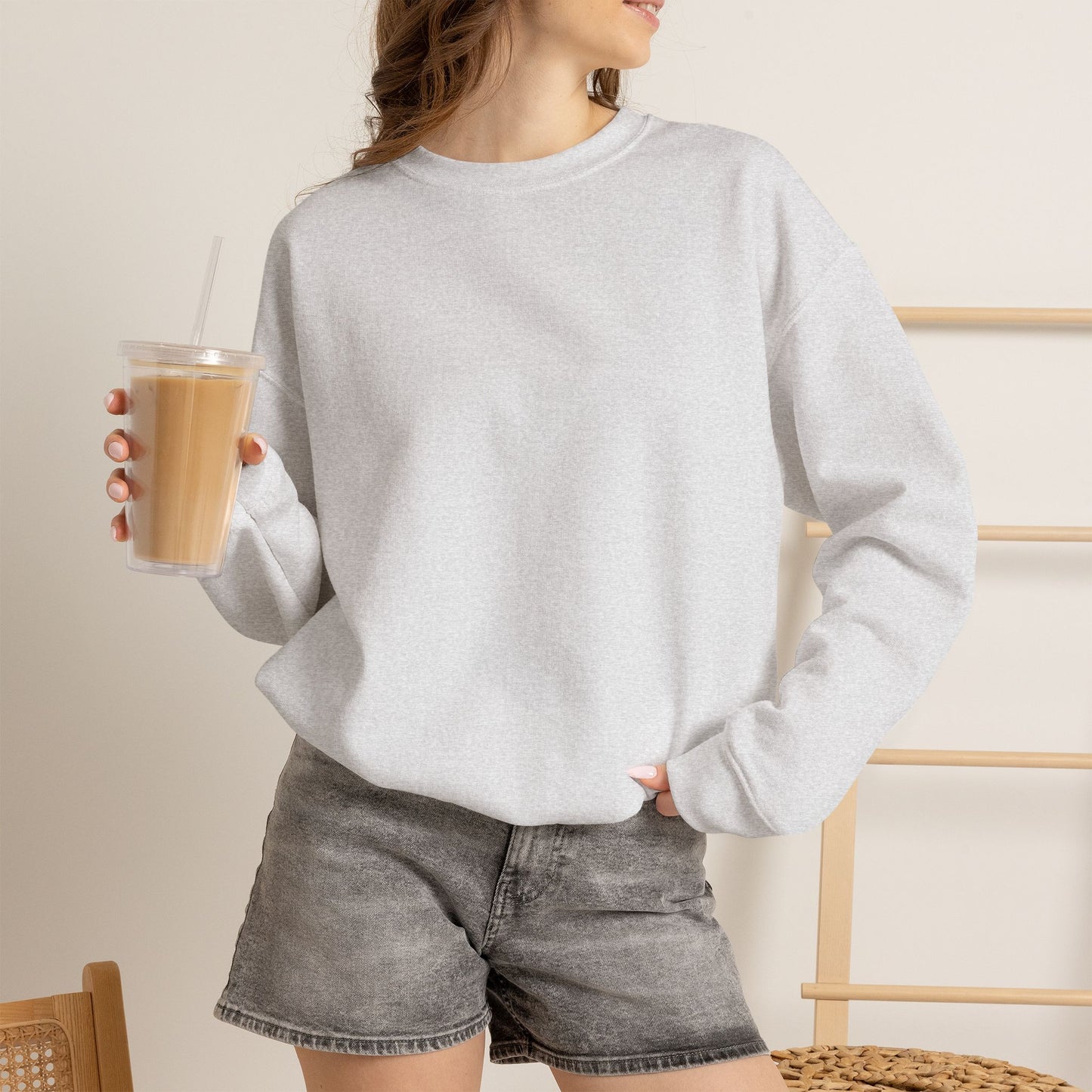 Rebels Graphic Crewneck Sweatshirt — Retro Collegiate Embroidered Lettering