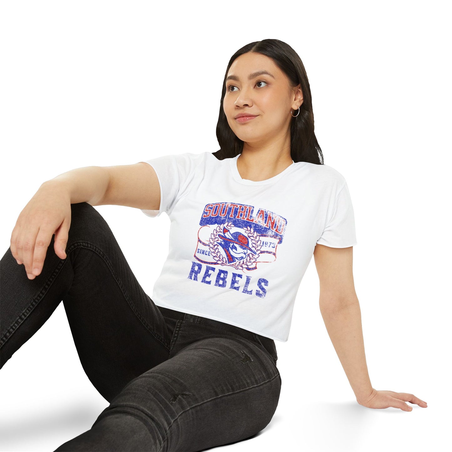Southland Rebels Crop Top — Vintage Festival Graphic Tee