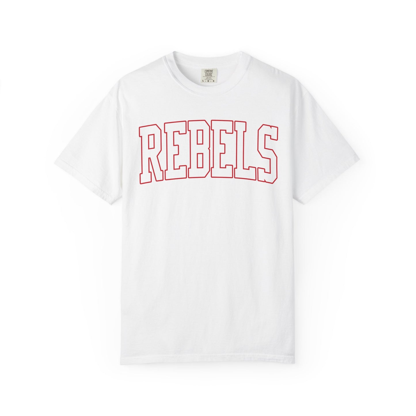 Arched Red Rebels - Comfort Colors Tee