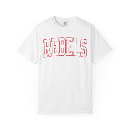 Arched Red Rebels - Comfort Colors Tee