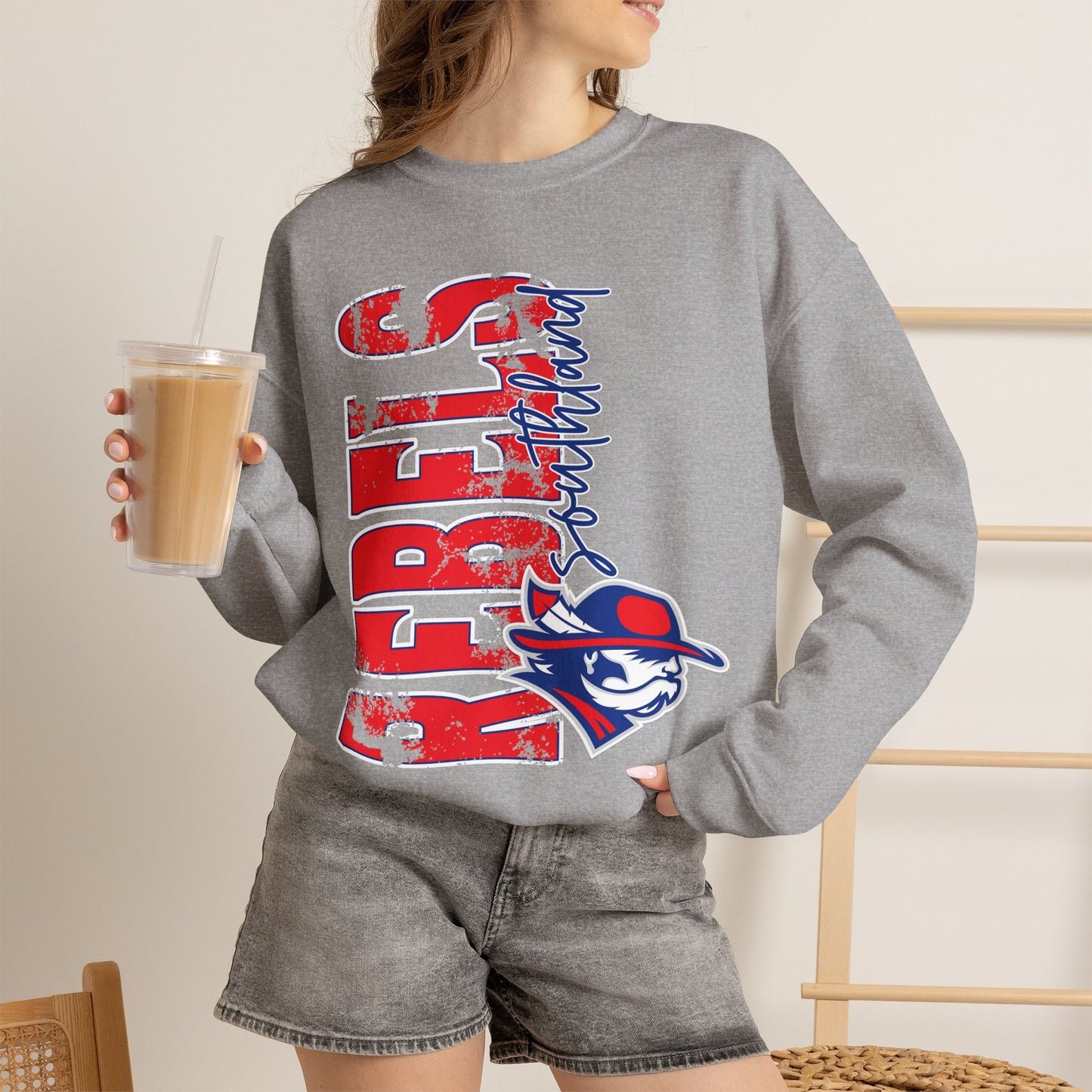 Southland Rebels - Vertical Vintage Crewneck Sweatshirt