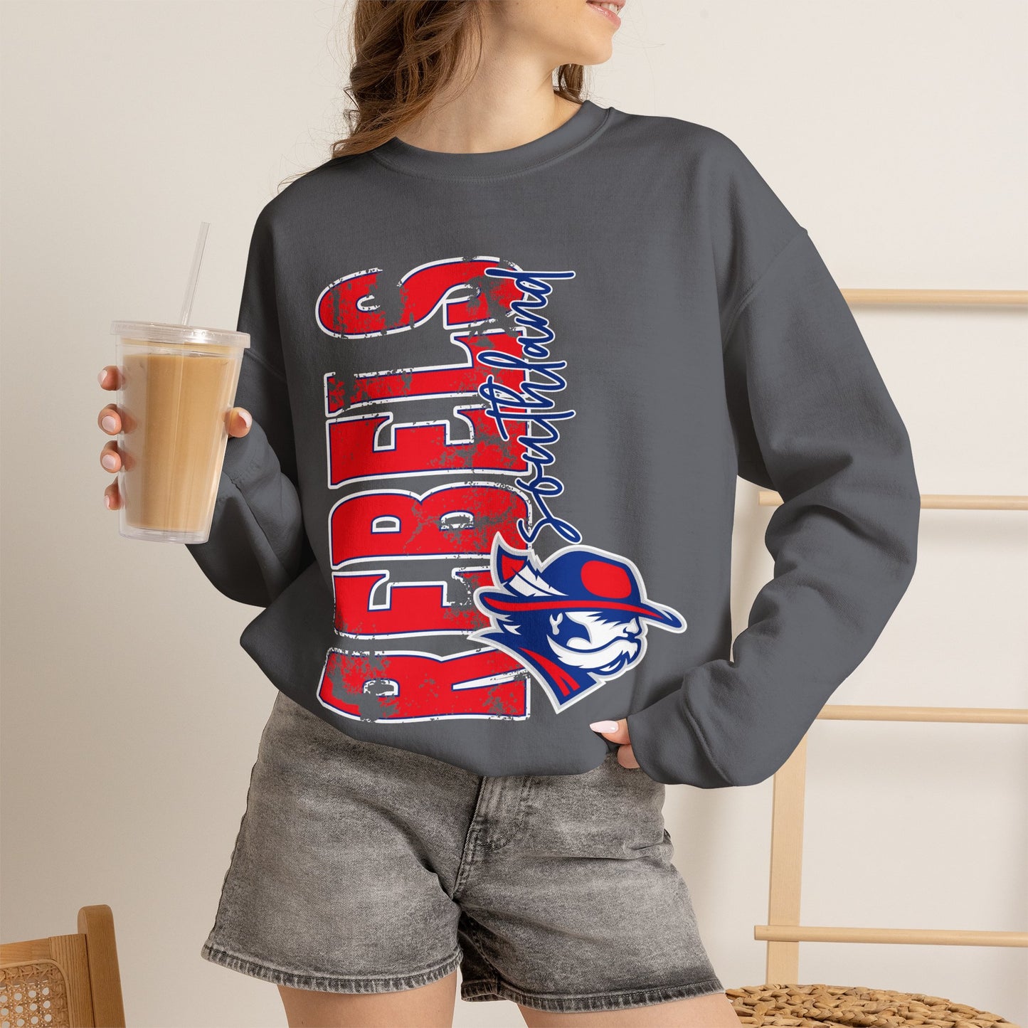 Southland Rebels - Vertical Vintage Crewneck Sweatshirt