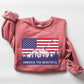 America The Beautiful, Flag, Mountains, Patriotic Sweatshirt