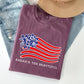 America The Beautiful, Flower Flag, Patriotic Tshirt Comfort Colors T-Shirt