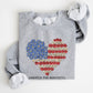 America The Beautiful, Flowers, Heart Flag, Sweatshirt
