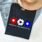 America The Beautiful, Flowers, Red White Blue Tshirt Comfort Colors T-Shirt