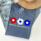 America The Beautiful, Flowers, Red White Blue Tshirt Comfort Colors T-Shirt