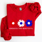 America The Beautiful, Red White Blue, Patriotic Sweatshirt
