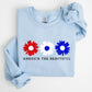 America The Beautiful, Red White Blue, Patriotic Sweatshirt