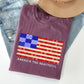 America The Beautiful, Quilt, Flag, 4th of July Tshirt Comfort Colors T-Shirt