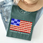 America The Beautiful, Quilt, Flag, 4th of July Tshirt Comfort Colors T-Shirt
