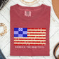 America The Beautiful, Quilt, Flag, 4th of July Tshirt Comfort Colors T-Shirt