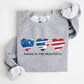 America The Beautiful, Retro Hearts, Patriotic Sweatshirt