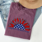 America The Beautiful, Sunflower Flag, Red White Blue Tshirt Comfort Colors T-Shirt