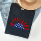 America The Beautiful, Sunflower Flag, Red White Blue Tshirt Comfort Colors T-Shirt