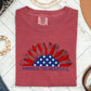 America The Beautiful, Sunflower Flag, Red White Blue Tshirt Comfort Colors T-Shirt