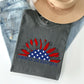 America The Beautiful, Sunflower Flag, Red White Blue Tshirt Comfort Colors T-Shirt