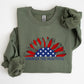 America The Beautiful, Sunflower, Red White Blue Sweatshirt