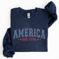America, 1776, Patriotic, 4th of July Sweatshirt