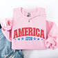 America, 1776, Varsity, Patriotic, USA, 4th of July Sweatshirt