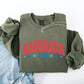 America, 1776, Varsity, Patriotic, USA, 4th of July Sweatshirt