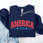 America, 1776, Varsity, Patriotic, USA, 4th of July Sweatshirt