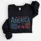 America, Flag, Land Of The Free, Patriotic, USA Sweatshirt