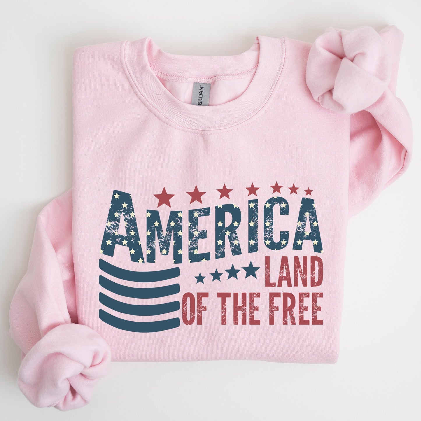 America, Flag, Land Of The Free, Patriotic, USA Sweatshirt