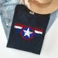 America, Super Hero, Flag, Patriotic, 4th of July Tshirt Comfort Colors T-Shirt