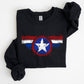 America, Super Hero, Flag, Patriotic, 4th of July Sweatshirt