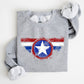 America, Super Hero, Flag, Patriotic, 4th of July Sweatshirt