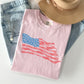 American Flag Illustration, Patriotic, 4th of July Tshirt Comfort Colors T-Shirt