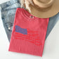 American Flag Illustration, Patriotic, 4th of July Tshirt Comfort Colors T-Shirt