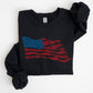 American Flag Illustration Patriotic 4th of July Sweatshirt