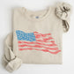 American Flag Illustration Patriotic 4th of July Sweatshirt