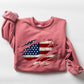 American Flag, Patriotic, 4th of July Sweatshirt