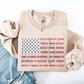 American Flag, States, USA, Patriotic, America, 4th of July Sweatshirt