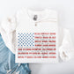 American Flag, States, USA, Patriotic, America, 4th of July Sweatshirt