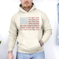 American Flag, States, USA, Patriotic, America, 4th of July Hoodie, Hooded Sweatshirt