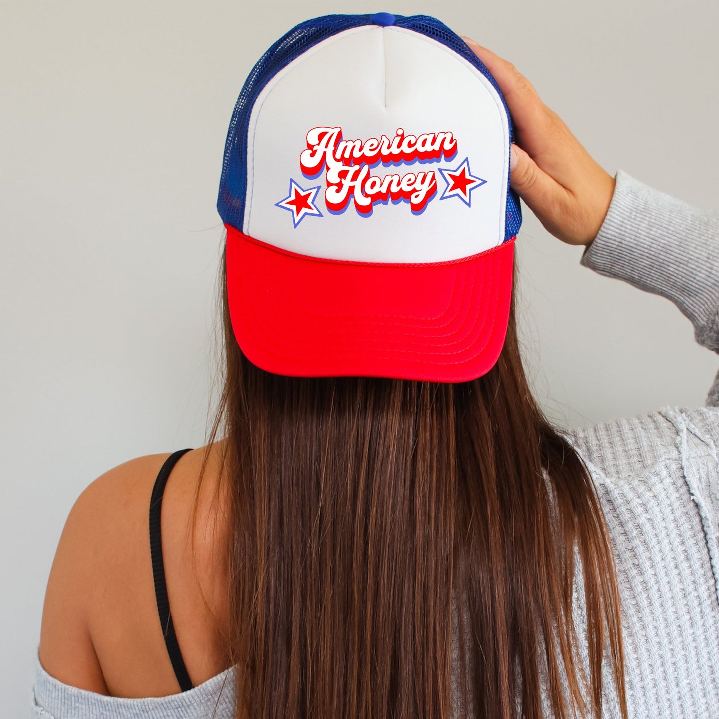 American Honey, Patriotic, Snapback Trucker Hat