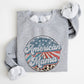 American Mama Leopard Print Patriotic 4th of July Sweatshirt