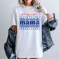 American Mama, Retro, Patriotic, Stars, Leopard, 4th of July Tshirt Comfort Colors T-Shirt