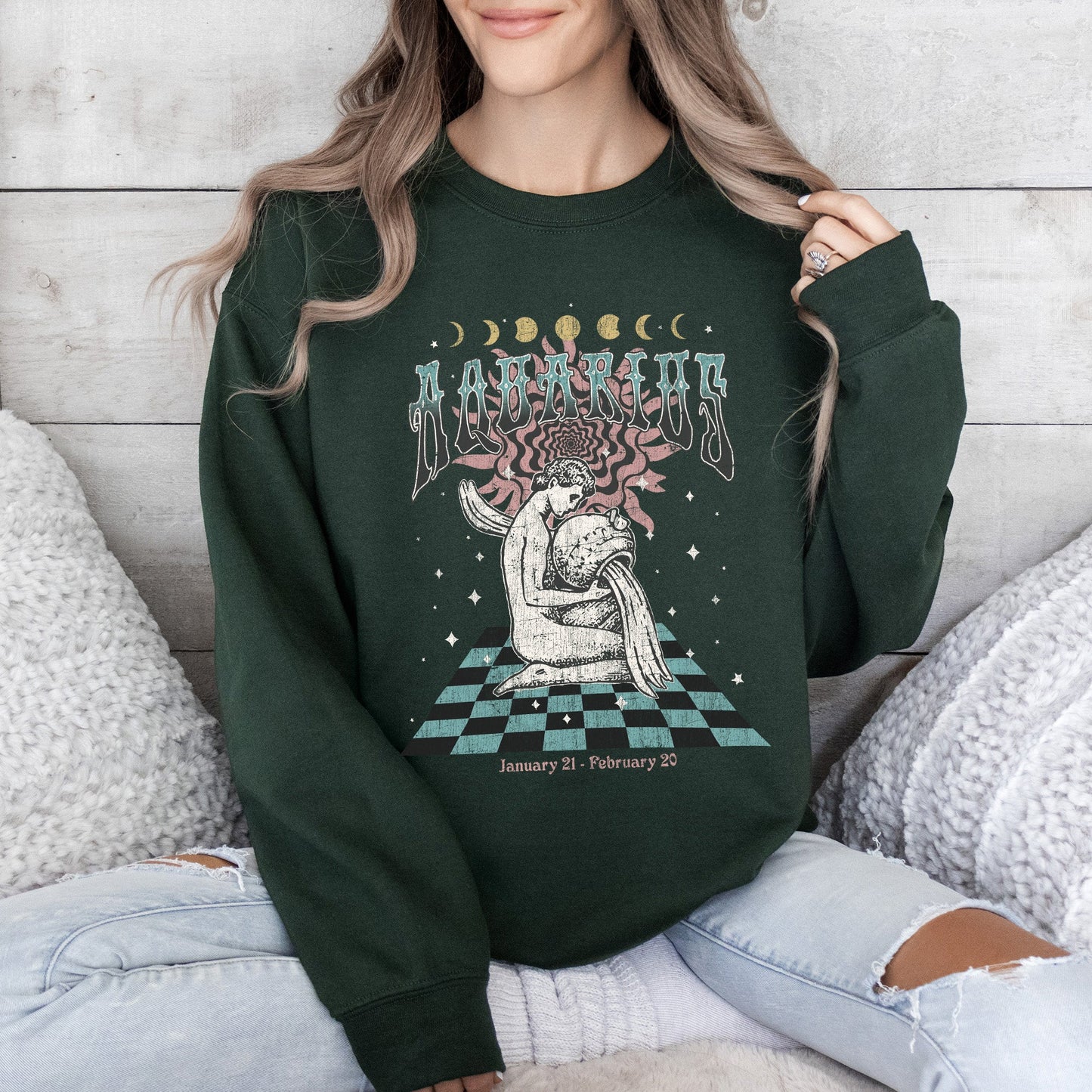 Aquarius Zodiac, Astrology, Horoscope Sweatshirt