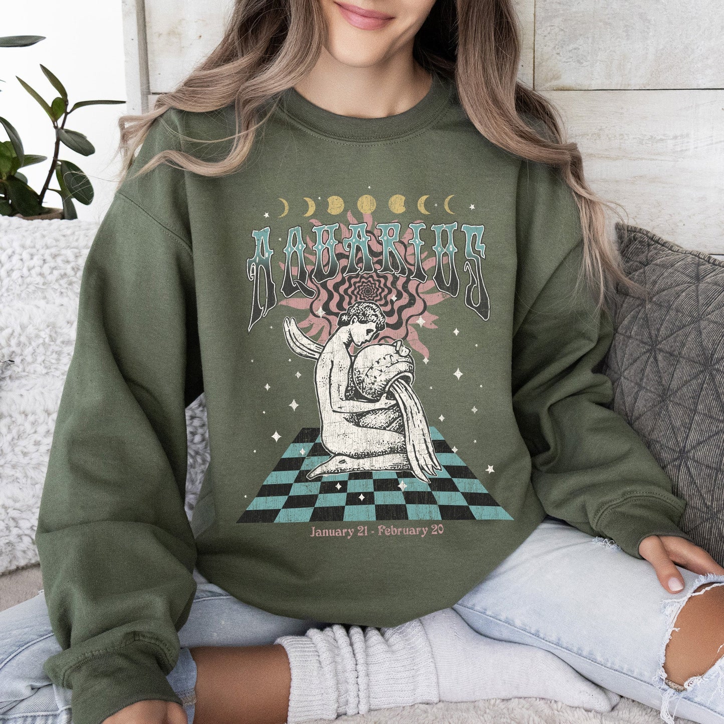 Aquarius Zodiac, Astrology, Horoscope Sweatshirt
