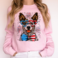 Australian Cattle Patriotic Dog, USA, America, Pet Lover, 4th of July Sweatshirt