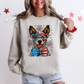 Australian Cattle Patriotic Dog, USA, America, Pet Lover, 4th of July Sweatshirt