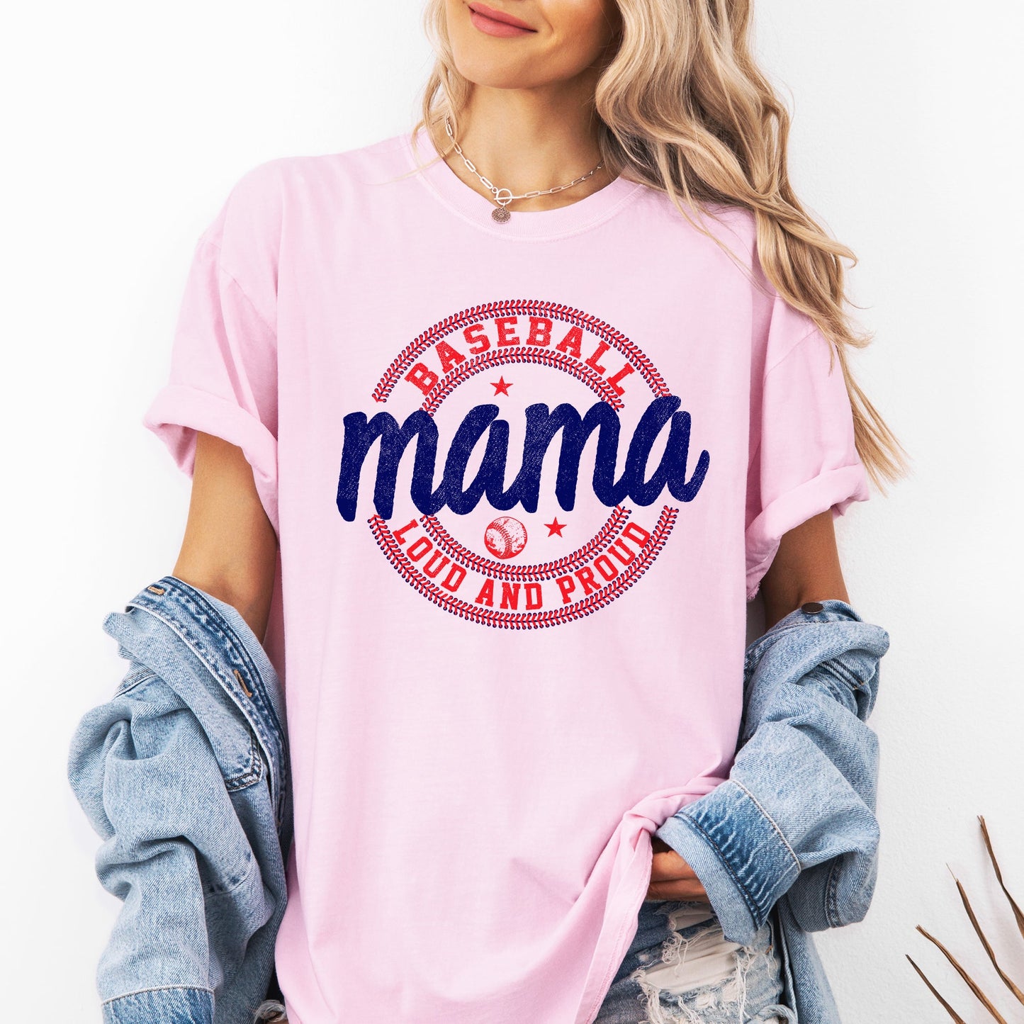 Baseball Mama, Loud and Proud, Sports, Mother's Day Tshirt Comfort Colors T-Shirt
