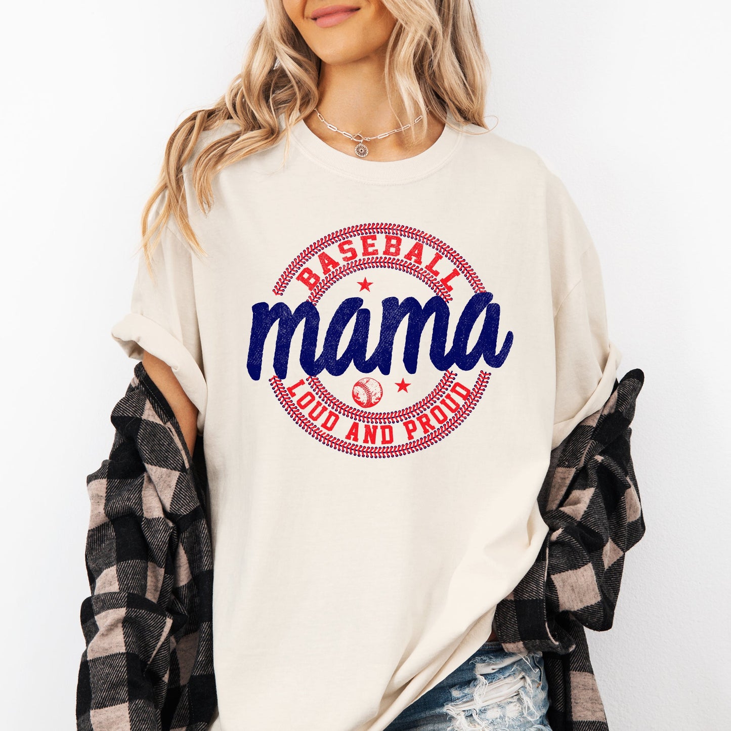 Baseball Mama, Loud and Proud, Sports, Mother's Day Tshirt Comfort Colors T-Shirt
